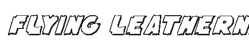 The Flying Leatherneck Outline Font