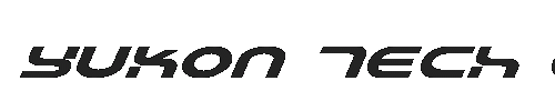 The Yukon Tech Expanded Italic Font