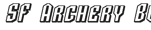 The SF Archery Black SC Shaded Font