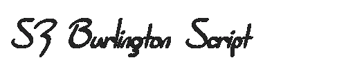 The SF Burlington Script Font