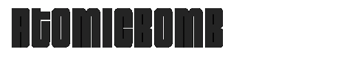 The AtomicBomb Font