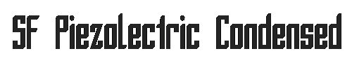 The SF Piezolectric Condensed Font