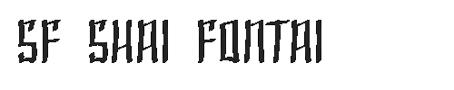 The SF Shai Fontai Font