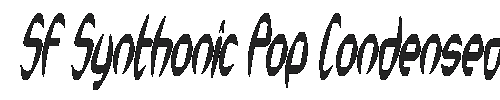 The SF Synthonic Pop Condensed Font