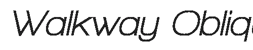The Walkway Oblique Bold Font