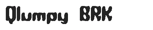 The Qlumpy BRK Font
