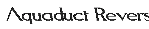 The Aquaduct Reverse Italic Font