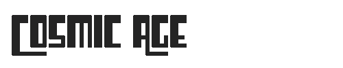 The Cosmic Age Font