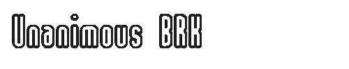 The Unanimous BRK Font
