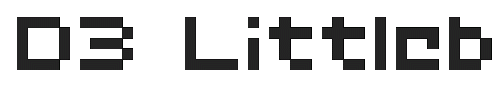 The D3 Littlebitmapism Round Font