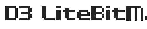 The D3 LiteBitMapism Bold Font