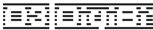 The D3 DigiBitMapism type B wide Font