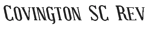 The Covington SC Rev Font