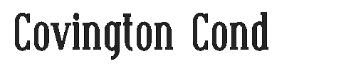 The Covington Cond Font