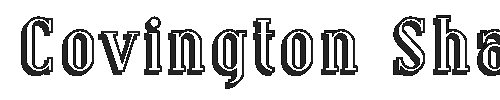 The Covington Shadow Font