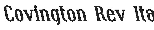 The Covington Rev Italic Font