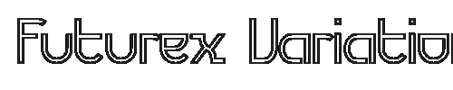The Futurex Variation Alpha Hollow Font