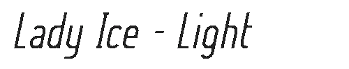 The Lady Ice - Light Font