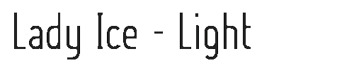The Lady Ice - Light Font