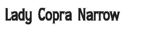 The Lady Copra Narrow Font