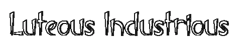 The Luteous Industrious Font