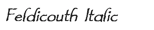 The Feldicouth Italic Font