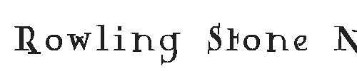 The Rowling Stone Narrow Font