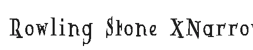 The Rowling Stone XNarrow Font