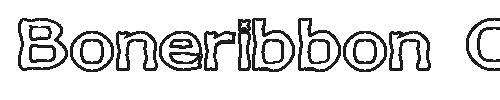 The Boneribbon Outline Font