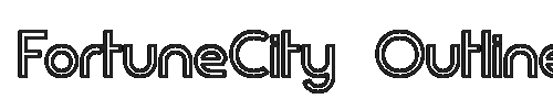 The FortuneCity Outline Font