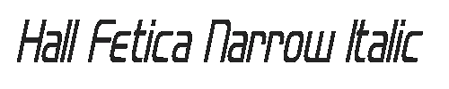Hall Fetica Narrow Italic
