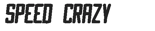 The Speed Crazy Font