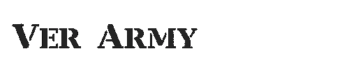 The Ver Army Font
