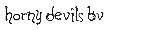 The Horny Devils BV Font