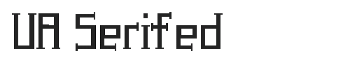 The UA Serifed Font