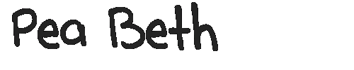 The Pea Beth Font