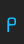 P neon-like font 