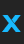 X Seperated font 