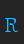 R Anglican font 