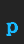 p Offset Plain font 