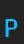 p Will font 